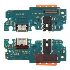 Разъем зарядки для Samsung A047 Galaxy A04s на плате с микрофоном и компонентами. Complektuha