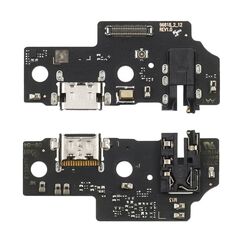 Разъем зарядки для Samsung A055 Galaxy A05 на плате с микрофоном и компонентами. Complektuha