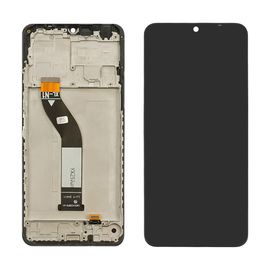 Дисплей для Xiaomi Redmi A4 (5G) с чёрным тачскрином и корпусной рамкой. Complektuha