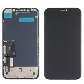 Дисплей для Apple iPhone XR с чёрным тачскрином Original (переклеенное стекло). Complektuha