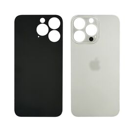 Заднее стекло корпуса для Apple iPhone 13 Pro Starlight (біле) (Big hole). Complektuha