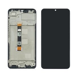 Дисплей для Realme Note 50 с чёрным тачскрином и корпусной рамкой. Complektuha