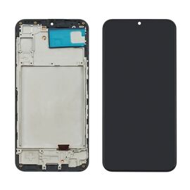Дисплей для Samsung A245 Galaxy A24 (2023) с чёрным тачскрином и корпусной рамкой IPS. Complektuha