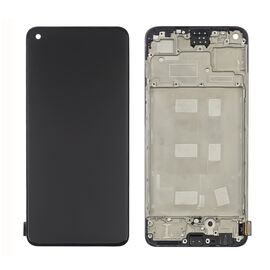 Дисплей для Oppo A78 (4G) с чёрным тачскрином и корпусной рамкой IPS. Complektuha