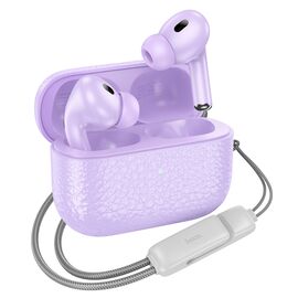 Беспроводные наушники Hoco EQ9 вакуумные purple. Complektuha