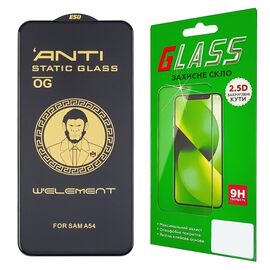 Защитное стекло для Samsung A546 A54 (0.3 мм, 5D, чёрное) ТОП. Complektuha