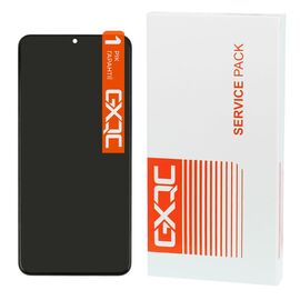 Дисплей для Samsung M127F Galaxy M12 (2021) з чорним тачскрином та корпусною рамкою GXQC Service Pack. Complektuha