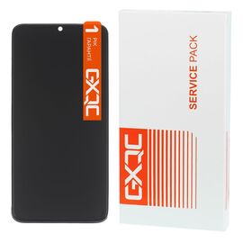 Дисплей для Xiaomi Redmi Note 8 Pro з чорним тачскрином та сріблястою корпусною рамкою GXQC Service Pack. Complektuha