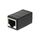 Адаптер соединитель  RJ45 to RJ45 черный. Complektuha