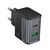 Сетевое зарядное устройство Hoco CS73A USB/ Type-C PD 30W QC midnight black. Complektuha