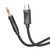 Кабель AUX Hoco  UPA30 Type-C to Jack 3.5 1m black. Complektuha