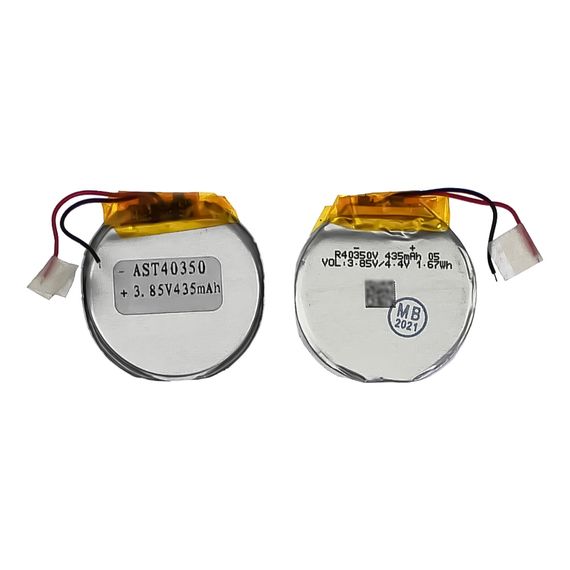 Аккумулятор для смарт часов 3 х 33 х 34 мм (435 mAh) AST40350 круглый. Complektuha