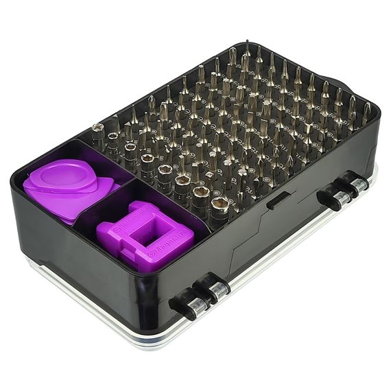 Набор инструментов Aida A-135in1 (ручка, 115 бит, 2 удлинителя, пинцет, 13 оупентулов, магнитайзер, 2 SIM-ключа) фото 1. Complektuha