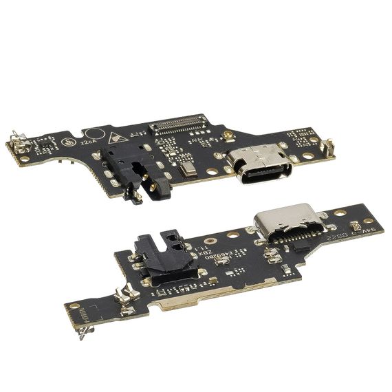 Разъём зарядки для ZTE Blade V40 Vita на плате с микрофоном и компонентами фото 1. Complektuha