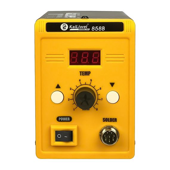 Паяльная станция KaiLiwei  858B, фен с датчиком наклона, цифровая индикация (220V, 700W) фото 2. Complektuha