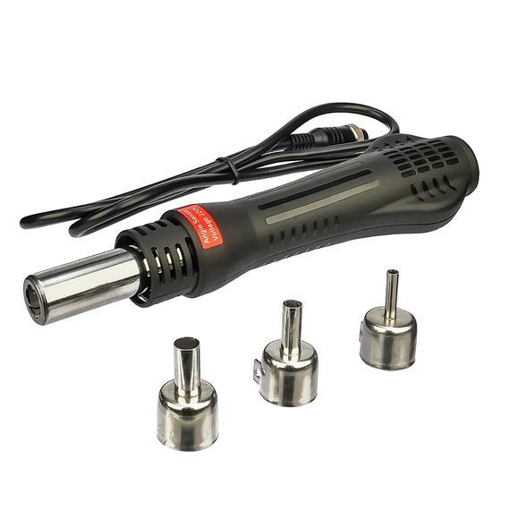 Паяльная станция KaiLiwei  858B, фен с датчиком наклона, цифровая индикация (220V, 700W) фото 5. Complektuha