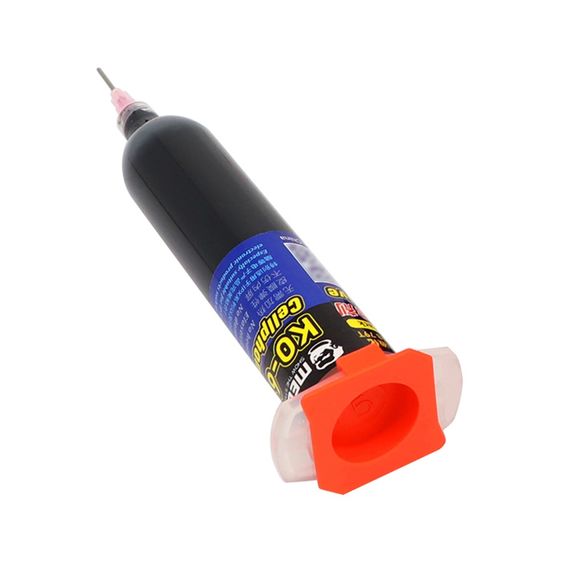 Клей полиуретановый Mechanic KO-66, чёрный, 30ml, в шприце, быстросохнущий фото 1. Complektuha