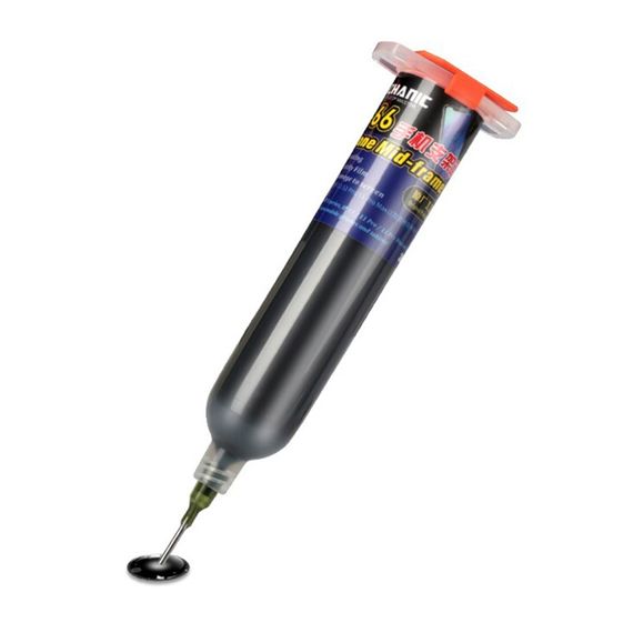 Клей полиуретановый Mechanic KO-66, чёрный, 30ml, в шприце, быстросохнущий фото 2. Complektuha