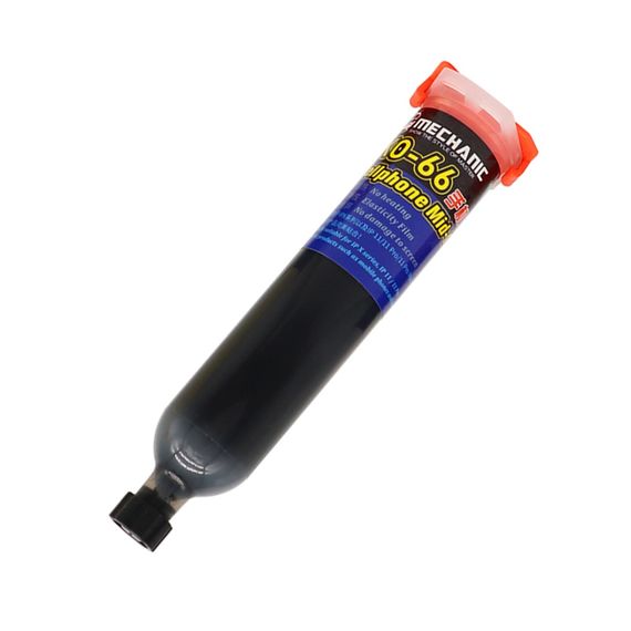 Клей полиуретановый Mechanic KO-66, чёрный, 30ml, в шприце, быстросохнущий. Complektuha