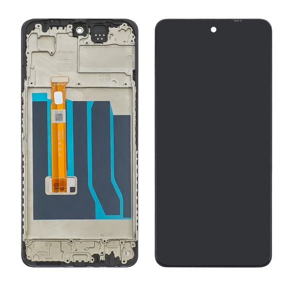 Дисплей для Oppo A60 с чёрным тачскрином и корпусной рамкой. Complektuha