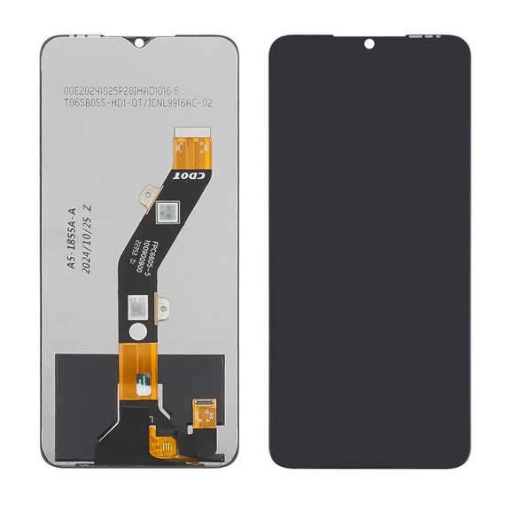 Дисплей для TECNO Spark 10 (KI5q) с чёрным тачскрином Service Pack фото 1. Complektuha