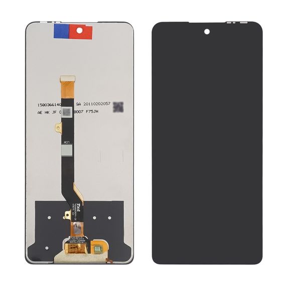 Дисплей для TECNO Spark 10 Pro (KI7) с чёрным тачскрином Service Pack фото 1. Complektuha