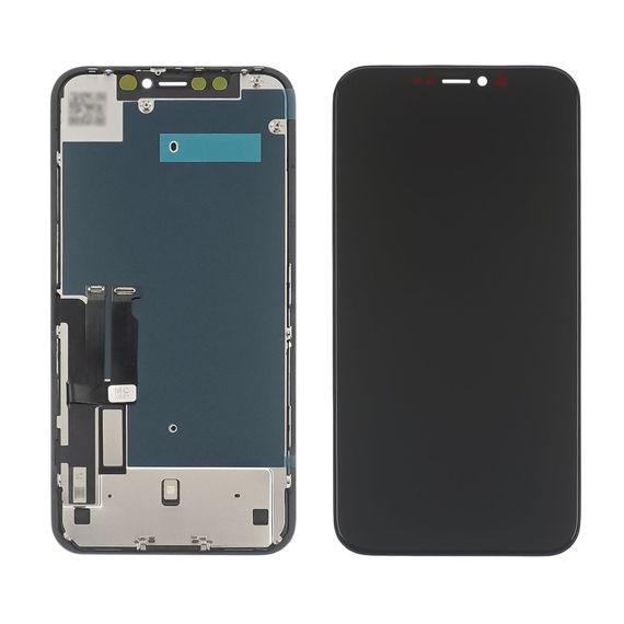 Дисплей для Apple iPhone XR с чёрным тачскрином без упаковки ZY-IN CELL HD+. Complektuha