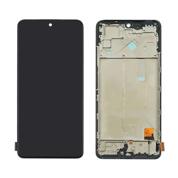 Дисплей для Xiaomi Redmi Note 12 Pro (4G) с чёрным тачскрином и корпусной рамкой IPS. Complektuha