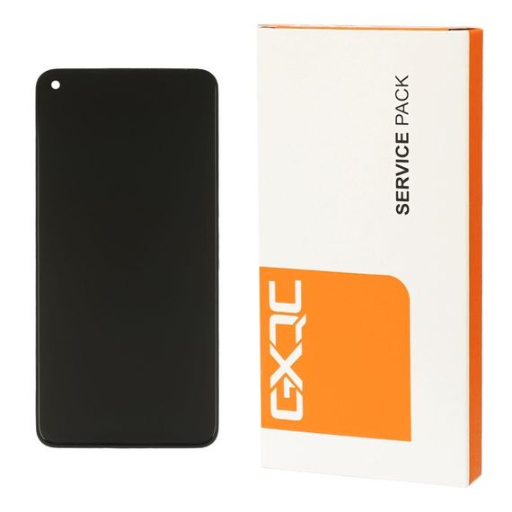 Дисплей для Xiaomi Redmi Note 9 с чёрным тачскрином и корпусной рамкой Service Pack. Complektuha