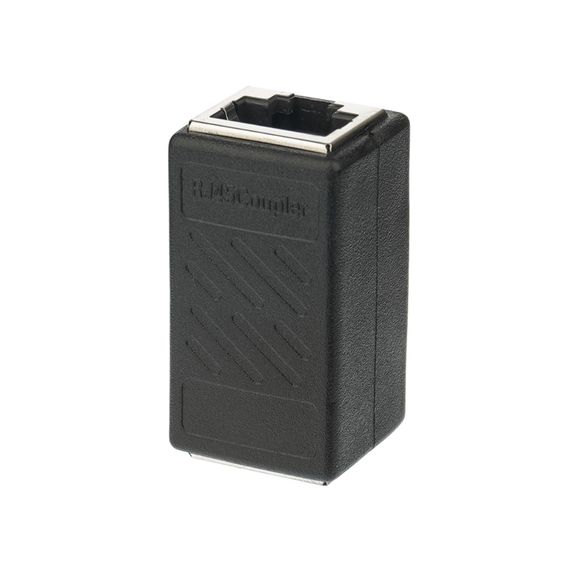 Адаптер соединитель  RJ45 to RJ45 черный фото 1. Complektuha