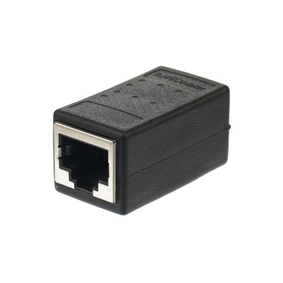 Адаптер соединитель  RJ45 to RJ45 черный. Complektuha