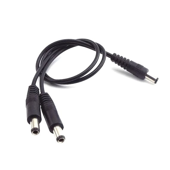 Кабель питания  разветвитель  для роутера DC 5.5x2.5 to 2 DC 5.5x2.5 0.5m черный. Complektuha