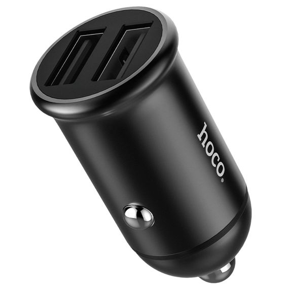Авто Адаптер Hoco Z30 2 USB black фото 3. Complektuha
