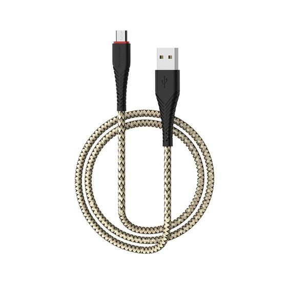 USB кабель Borofone BX25 USB to MicroUSB 1m black фото 2. Complektuha