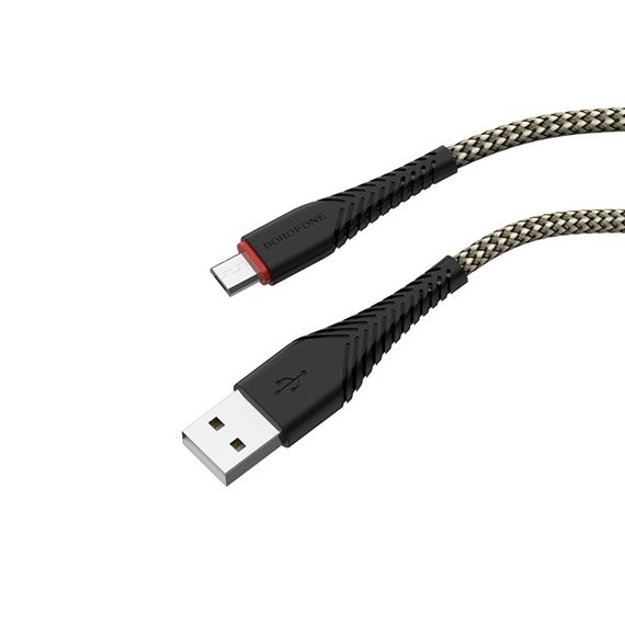 USB кабель Borofone BX25 USB to MicroUSB 1m black. Complektuha