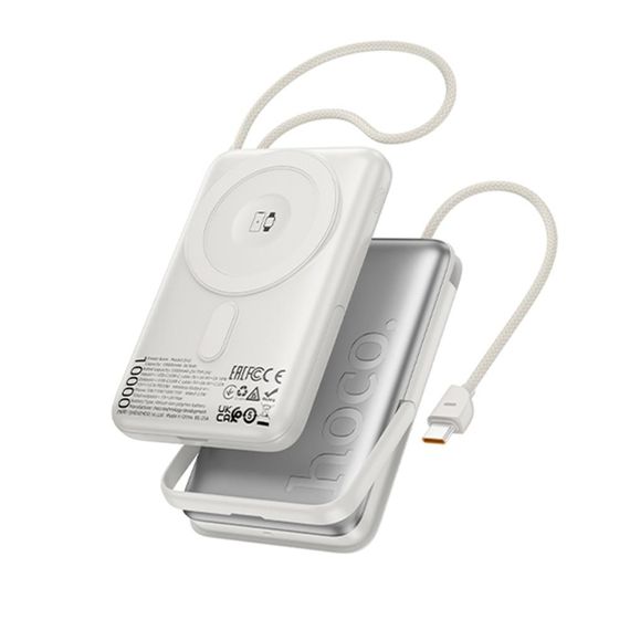 Power Bank Hoco 10000 mAh Q43 3в1 PD 20W silver. Complektuha