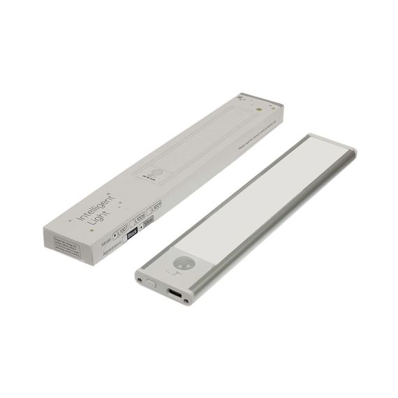 LED светильник  L1007-20S с аккумулятором, датчиком движения и освещенности 40*10*200mm 1000mAh фото 4. Complektuha