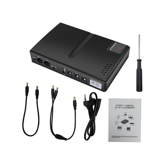 UPS для сетевого оборудования  DC1018P 12V/ 9V/ 5V, под аккумуляторы 18650 4 шт A11Q фото 6. Complektuha