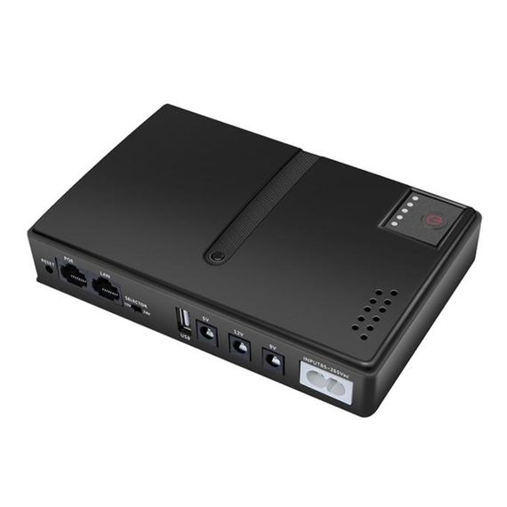 UPS для сетевого оборудования  DC1018P 12V/ 9V/ 5V, под аккумуляторы 18650 4 шт A11Q. Complektuha