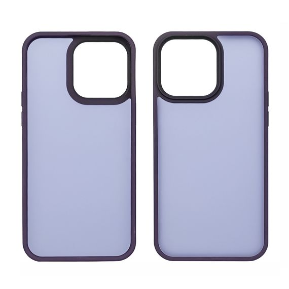 Чехол Colorful Matte Case для Apple iPhone 15 Pro Max темно-фиолетовый. Complektuha