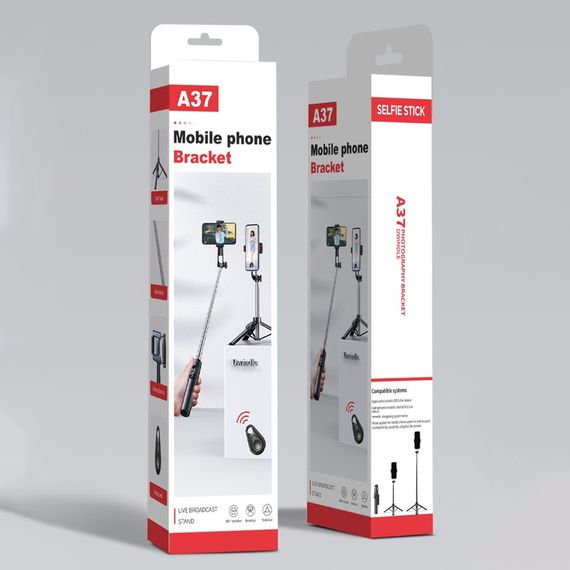 Штатив-трипод Adyss  A37 с пультом 1.3m чёрный фото 9. Complektuha