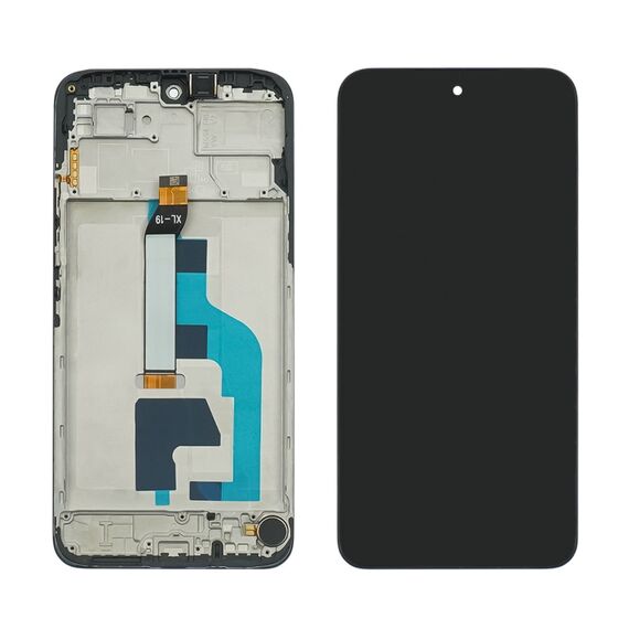 Дисплей для Xiaomi Redmi 15 (4G) с чёрным тачскрином и корпусной рамкой 166mm Service Pack фото 1. Complektuha