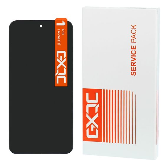 Дисплей для Xiaomi Redmi 15 (4G) с чёрным тачскрином и корпусной рамкой 166mm Service Pack. Complektuha