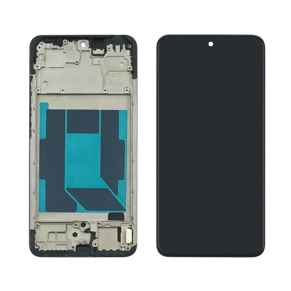 Дисплей для Xiaomi Redmi Note 14 4G (161,5 мм EU) с чёрным тачскрином и чёрной корпусной рамкой IPS. Complektuha