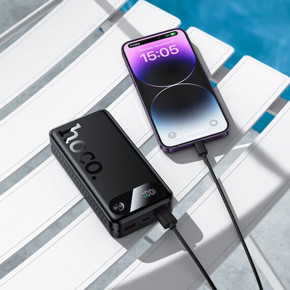 Power Bank Hoco 20000 mAh J154A 22.5W + PD 20W с дисплеем black фото 1. Complektuha