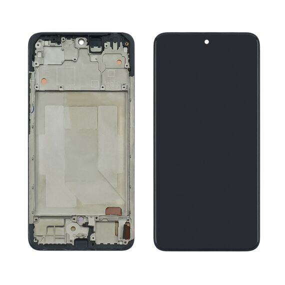Дисплей для Xiaomi Redmi Note 14 4G (161,5 мм EU) с чёрным тачскрином и корпусной рамкой OLED. Complektuha