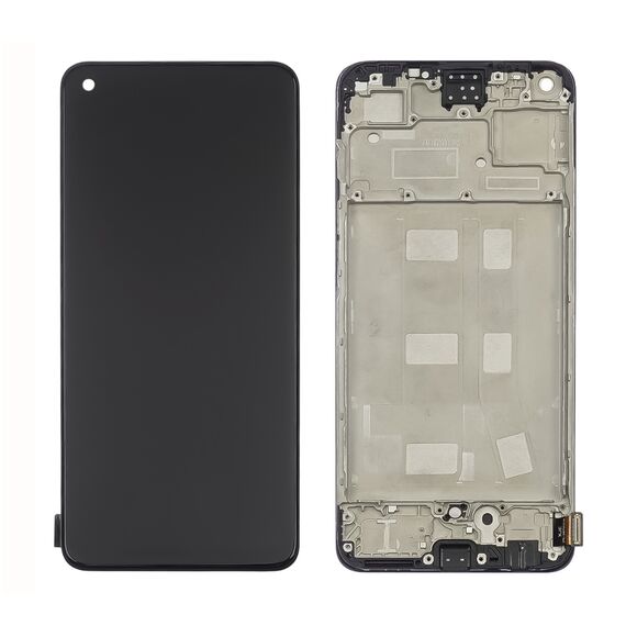 Дисплей для Oppo A78 (4G) с чёрным тачскрином и корпусной рамкой IPS. Complektuha