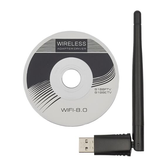 Wi-Fi адаптер  Alfa W114 USB 150Mbps IPTV / DVR RECEIVER 3DBi black фото 1. Complektuha