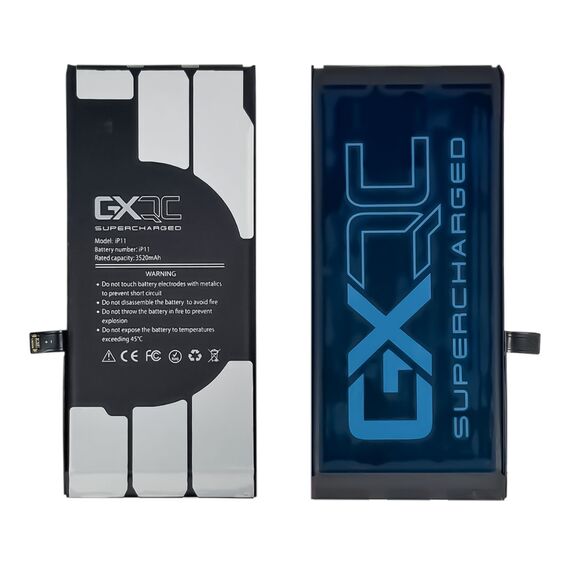 Аккумулятор GXQC Supercharged для Apple iPhone 11 IC HC, усиленный (3520 mAh) Service Pack фото 1. Complektuha