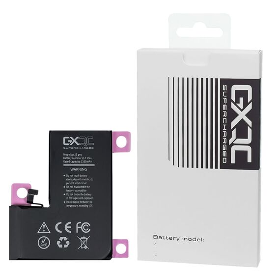 Аккумулятор GXQC Supercharged для Apple iPhone 13 Pro IC HC, усиленный (3330 mAh) Service Pack. Complektuha